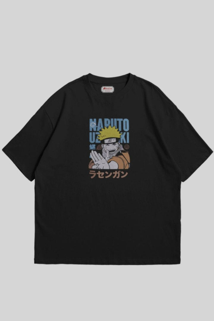 Men's God Of Shinobi Printed Oversized T-shirt