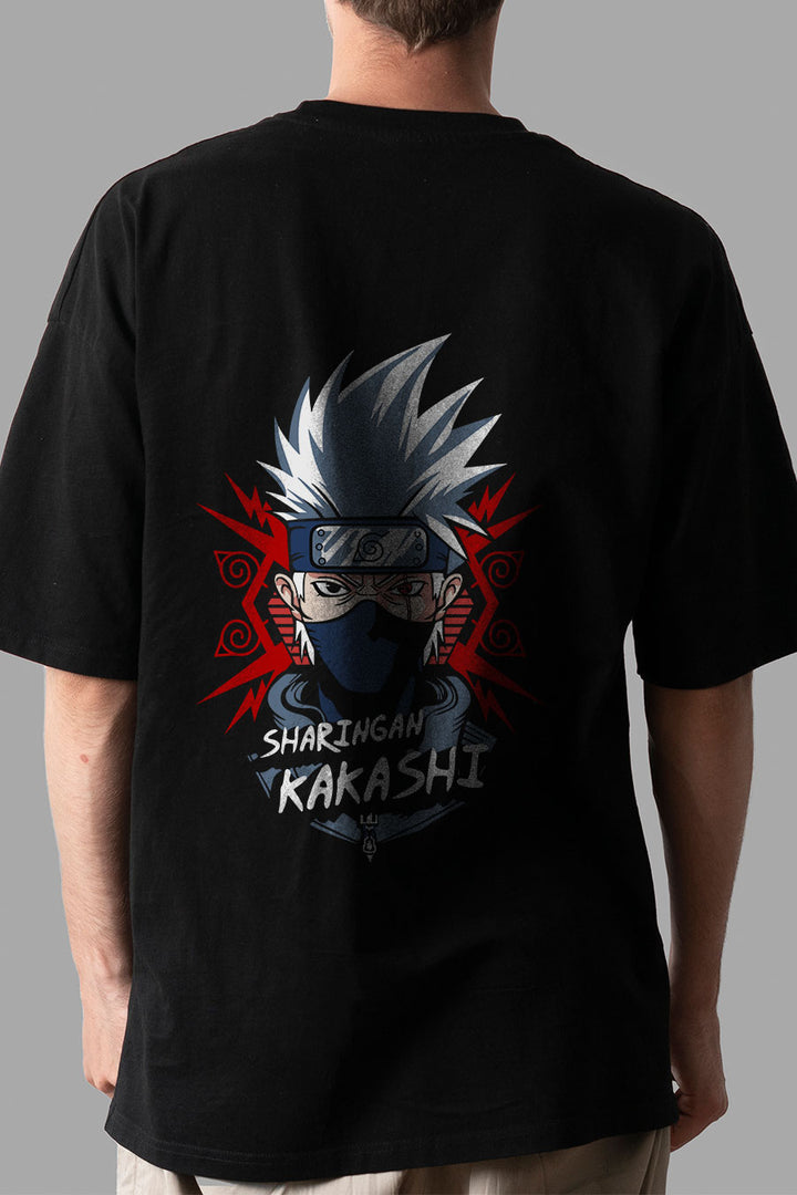 Sharingan Kakashi Printed Oversized T-shirt