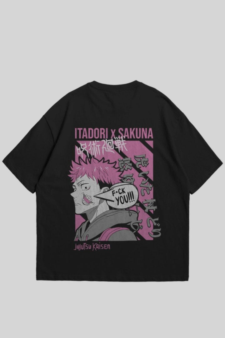 Men's Itadori x Sakuna Printed Oversized T-shirt