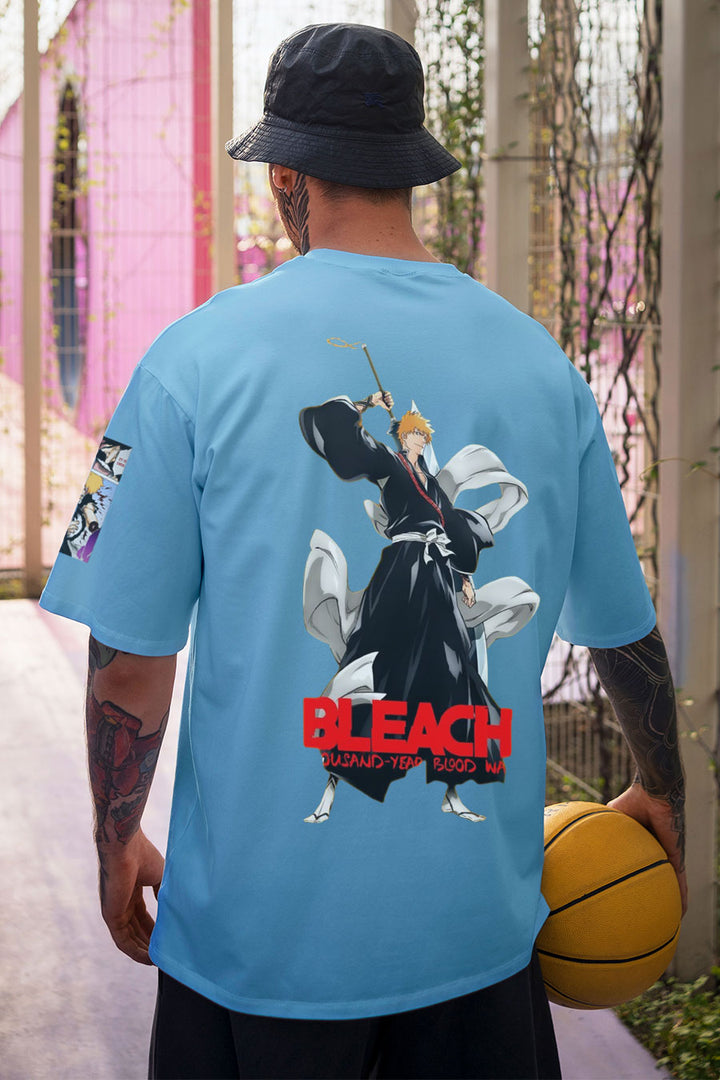 Men's Bleach Kurosaki Graphic Oversized T-shirt