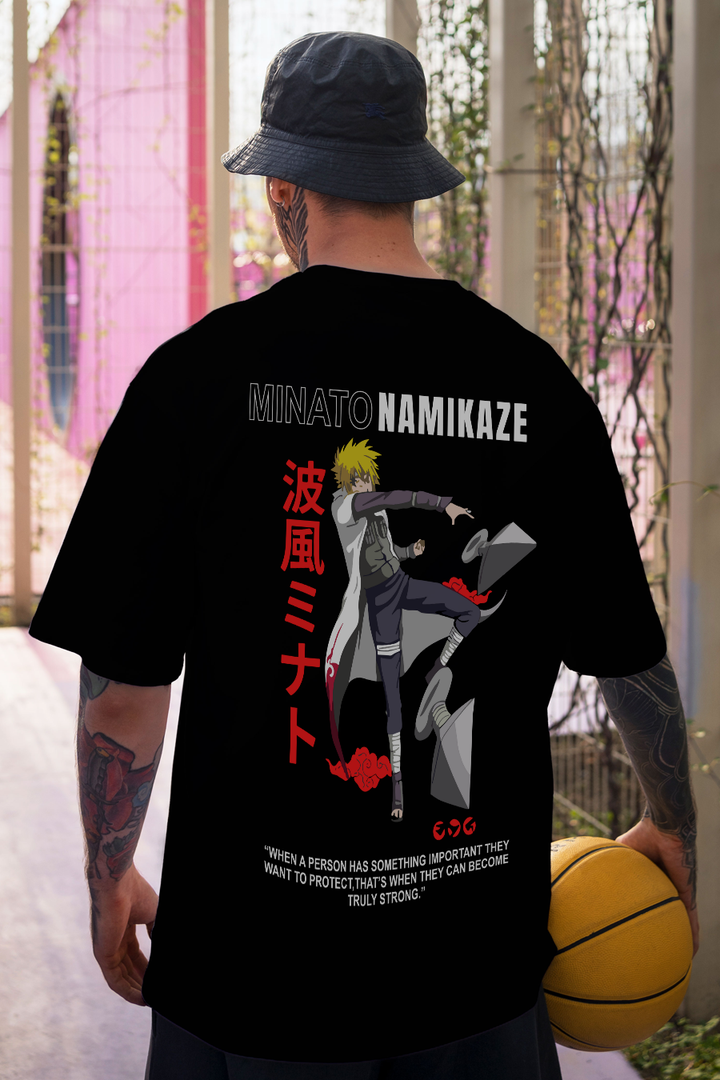 Namikaze Minato Printed Oversized T-shirt