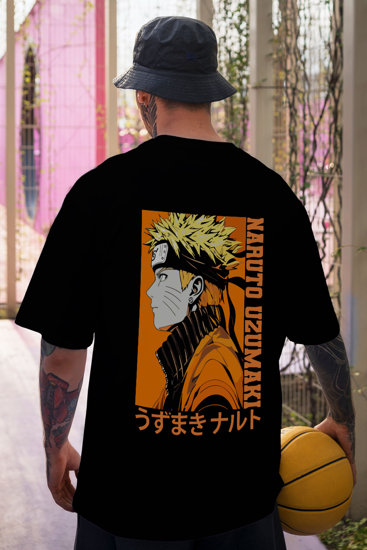 Naruto Uzumaki Anime Printed Oversized T-shirt